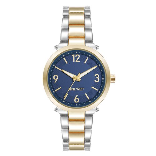 Reloj Nine West análogo de metal bicolor para mujer