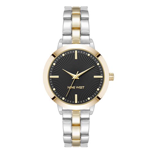 Reloj Nine West análogo de metal bicolor para mujer