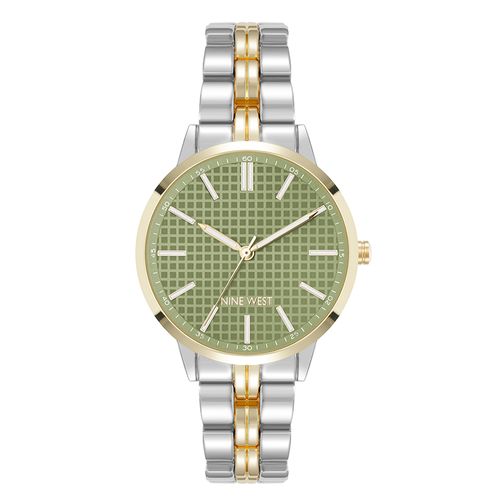 Reloj Nine West análogo de metal bicolor para mujer