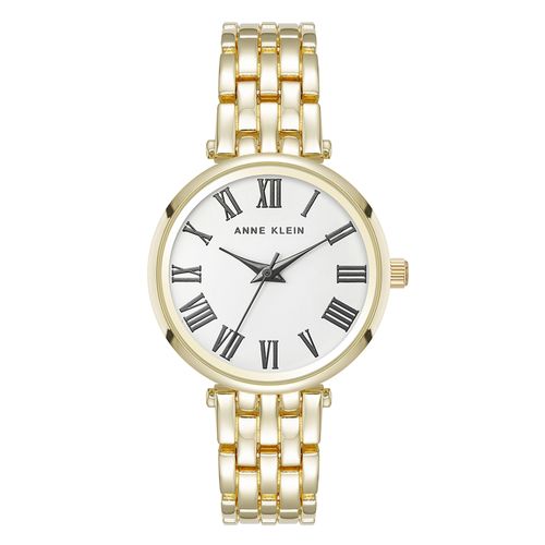Reloj Anne Klein análogo de metal dorado para mujer