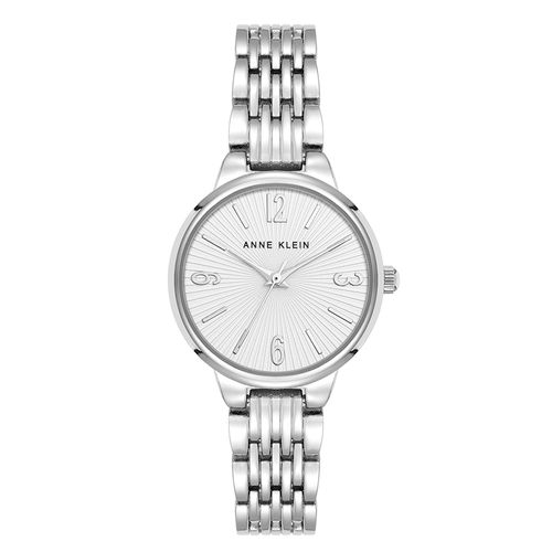 Reloj Anne Klein análogo de metal plateado para mujer