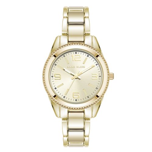 Reloj Anne Klein análogo de metal dorado para mujer