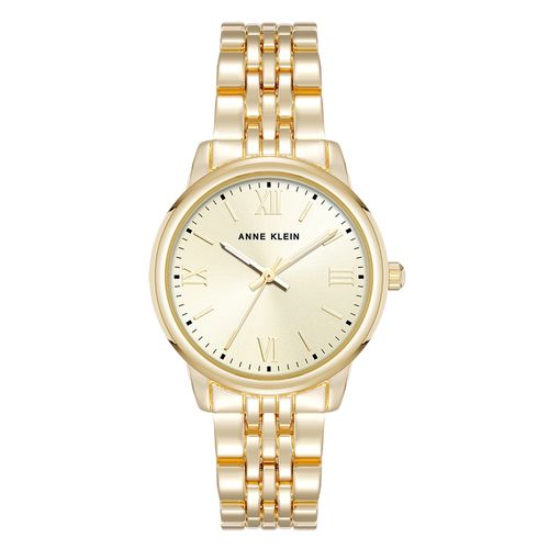 Reloj Anne Klein análogo de metal dorado para mujer