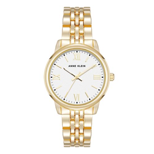 Reloj Anne Klein análogo de metal dorado para mujer