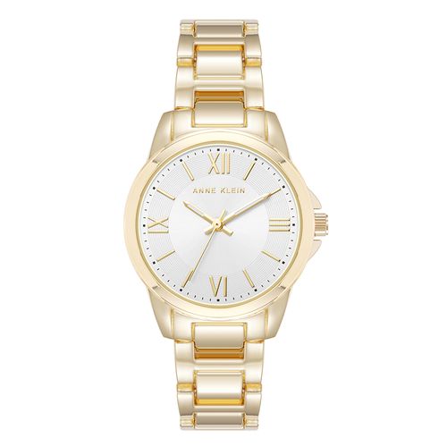 Reloj Anne Klein análogo de metal dorado para mujer