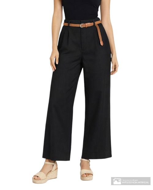 Pantalón Marcella palazzo de cintura alta para mujer