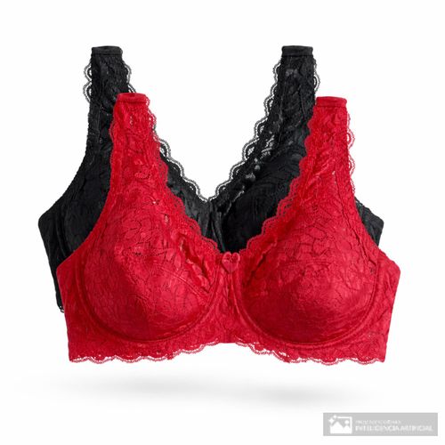 Set de 2 brassieres Rene Rofe con aros para mujer