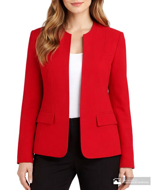 Chaqueta Kasper Separates roja para mujer