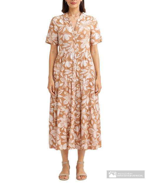 Vestido Sabrina shirt dress estampado manga corta para mujer
