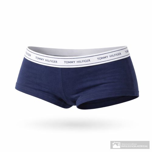 Boyshort Tommy Hilfiger azul de cintura media para mujer