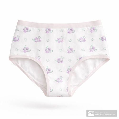 Hípster Accente estampado de cintura alta para mujer