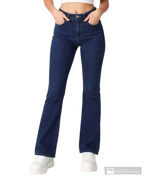 Jeans Most Wanted bootcut azul de cintura alta para mujer