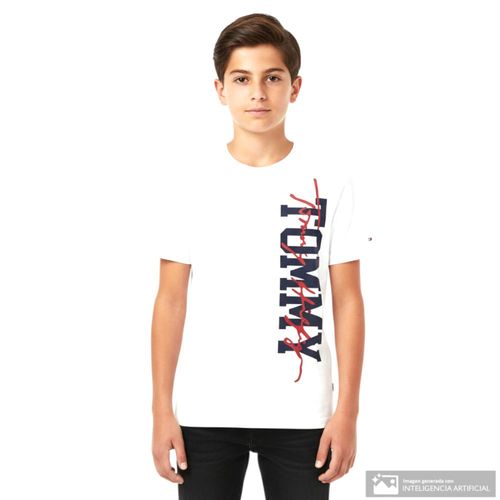 Camiseta blanca Tommy Hilfiger para niño