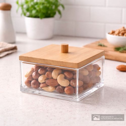 Recipiente organizador para almacenamiento 5.5x10x10 cm