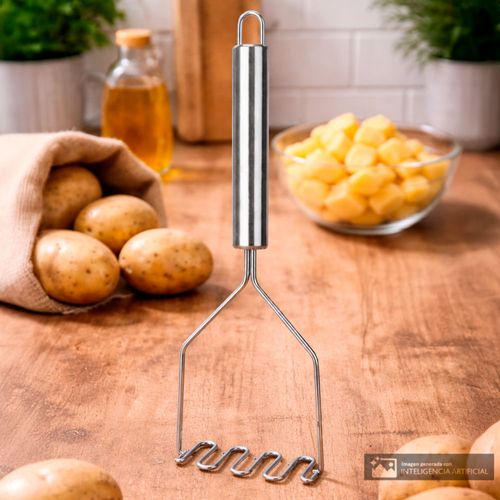 Triturador de acero inoxidable para papas 22.5 cm