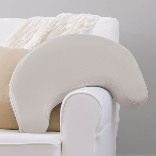 Almohada de lactancia gris sólida para bebé