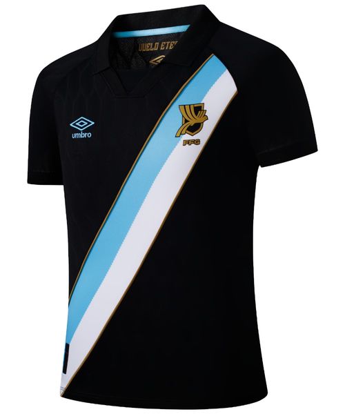 Camiseta deportiva Selección de fútbol de Guatemala 2026 visita negra para hombre