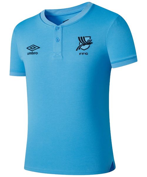 Camiseta deportiva tipo polo Selección de fútbol de Guatemala 2026 azul para hombre