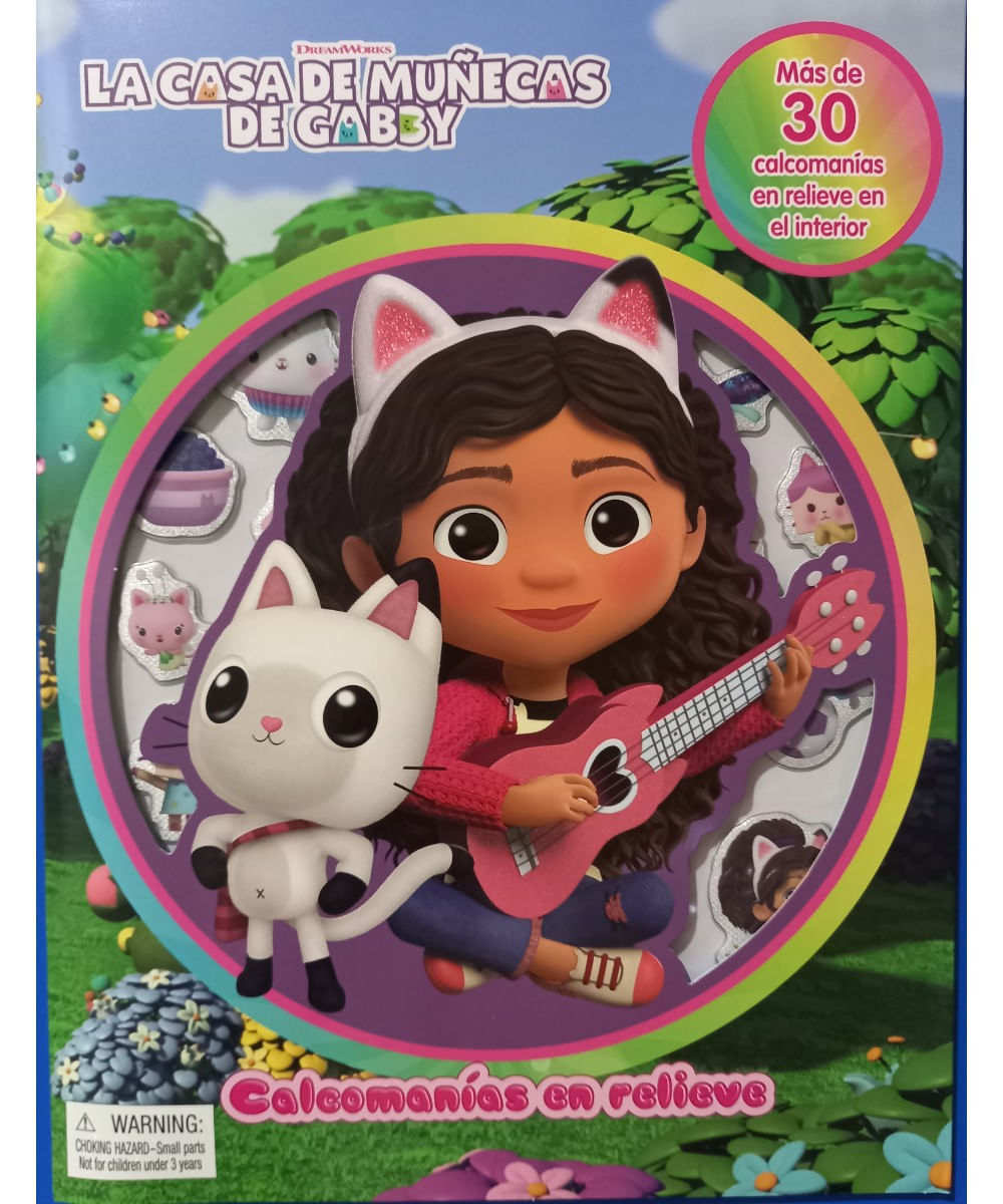 Libro La casa de muñecas de Gabby-puffy con stickers - Siman El Salvador