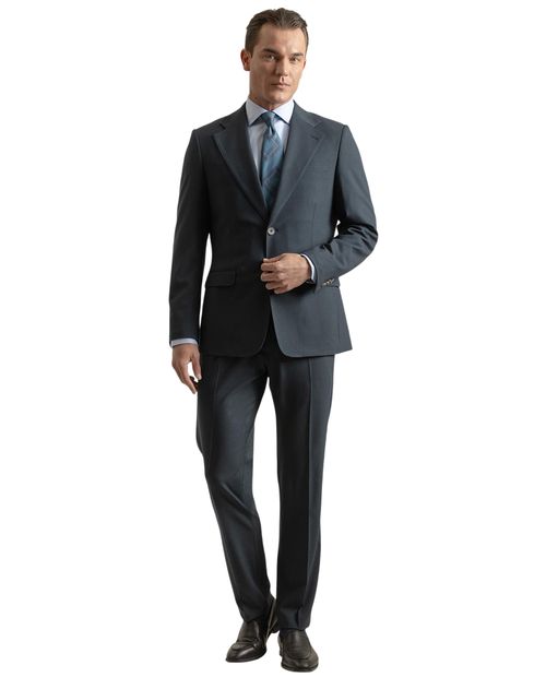 Traje PuroEGO slim fit azul navy sólido para hombre