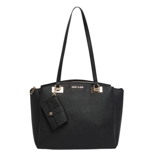 Cartera tote Anne Klein color negro para mujer