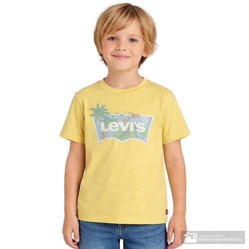 Camiseta amarilla estampada Levi's para niño