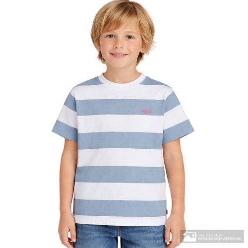 Camiseta bicolor rayada Levi's para niño