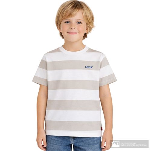 Camiseta bicolor rayada Levi's para niño