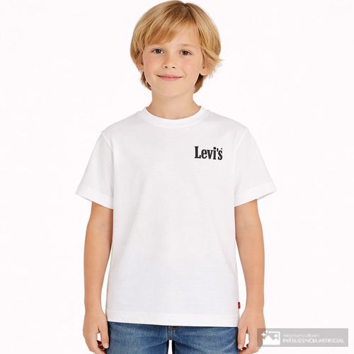 Camiseta blanca estampada Levi's para niño