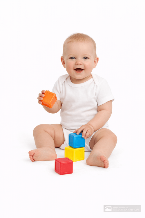 Set de 5 mamelucos blancos para bebé