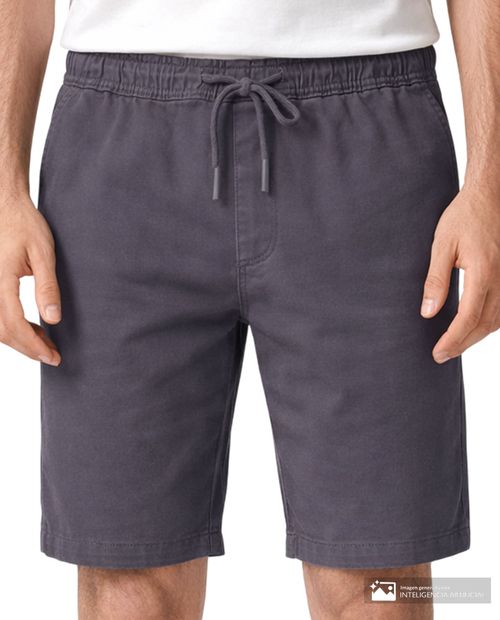 Short casual Orange gris oscuro heather para hombre