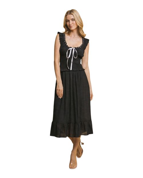 Vestido Love Tree midi sin mangas para mujer