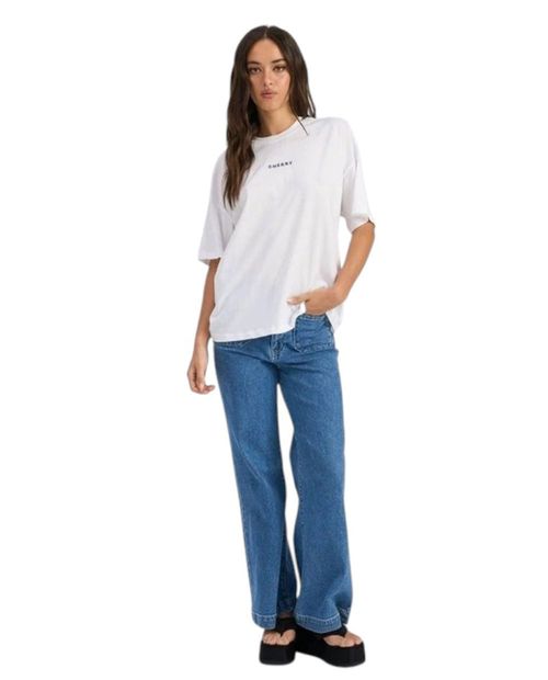 Camiseta Only blanca manga corta para mujer