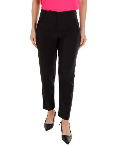 Pantalón Zac and Rachel clásico negro de cintura alta para mujer