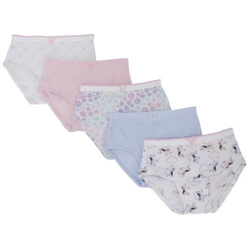 Set de 5 bloomers multicolor para niña