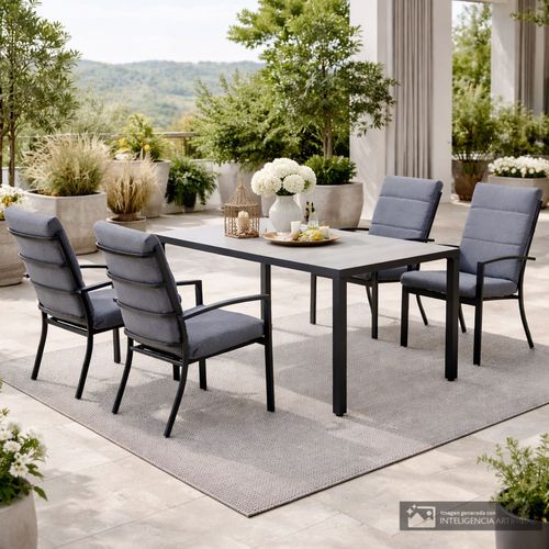 Juego de comedor 4 personas para exteriores