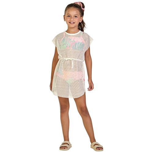 Salida de baño beige para niña