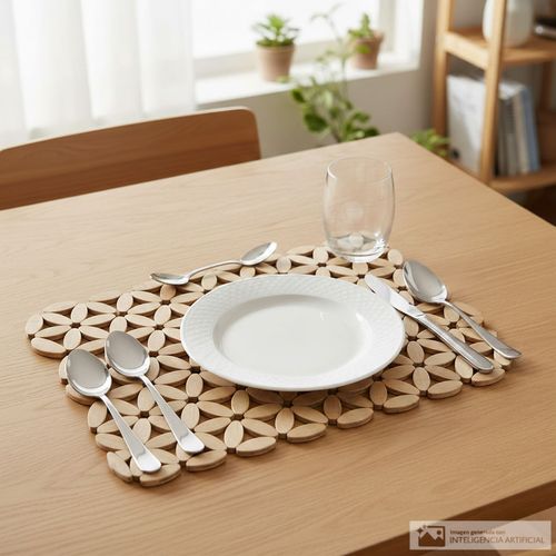 Individual de bambú para mesa 40x30 cm