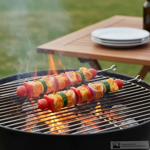 Set de 6 piezas de hierro para barbacoa 40 cm