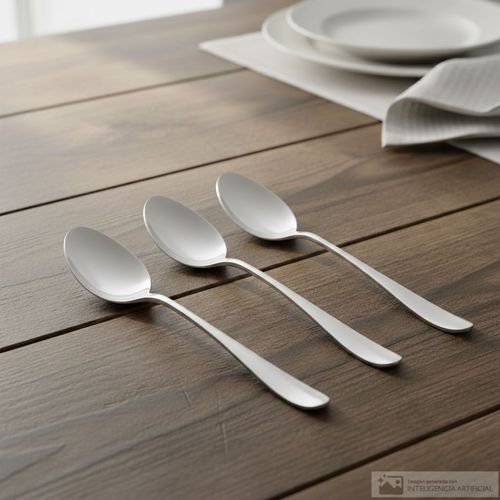 Set de cucharas de acero inoxidable 3 piezas Detalles