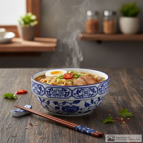 Bowl de cerámica para servir colección positano 17.5x8 cm