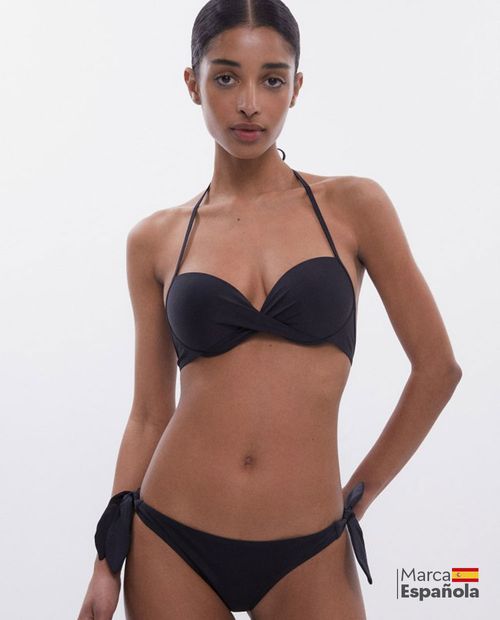 Top de Bikini Sfera negro para mujer
