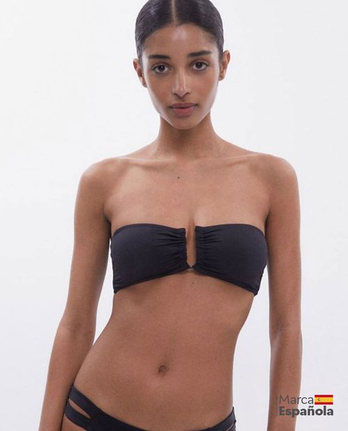 Top de Bikini Sfera negro para mujer