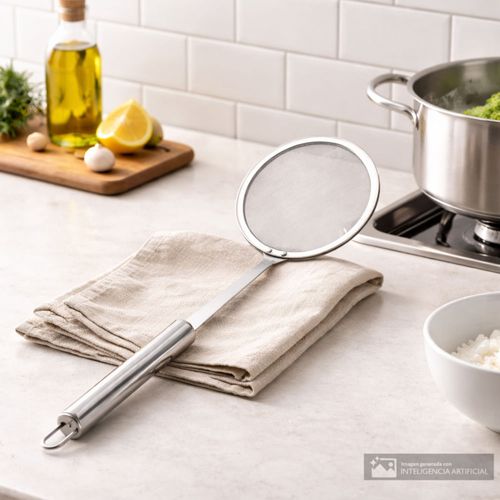 Skimmer de acero inoxidable 32.5 cm