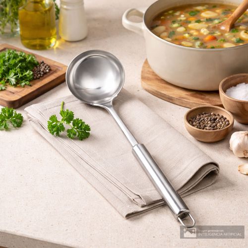 Cucharón de acero inoxidable 32.5 cm