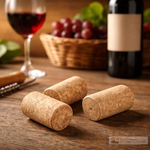 Set de 3 tapones de corcho para botellas de vino