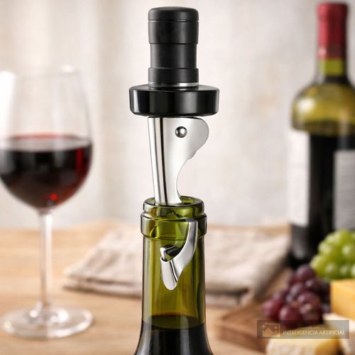 Tapón de acero inoxidable para botella de vino 9.5 cm