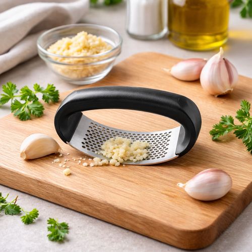 Prensador de acero inoxidable para ajo 10.5 cm