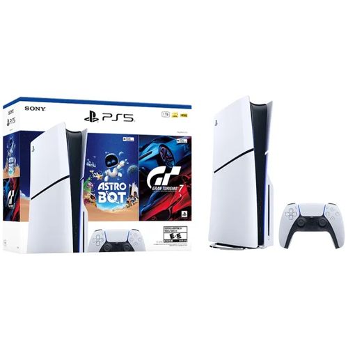 Bundle PlayStation 5 slim disc version 1TB + Astro Bot + Gran Turismo 7