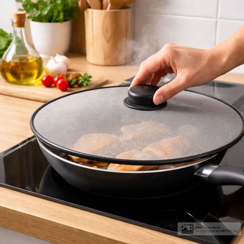 Tapadera de hierro para sartenes/ollas 29 cm